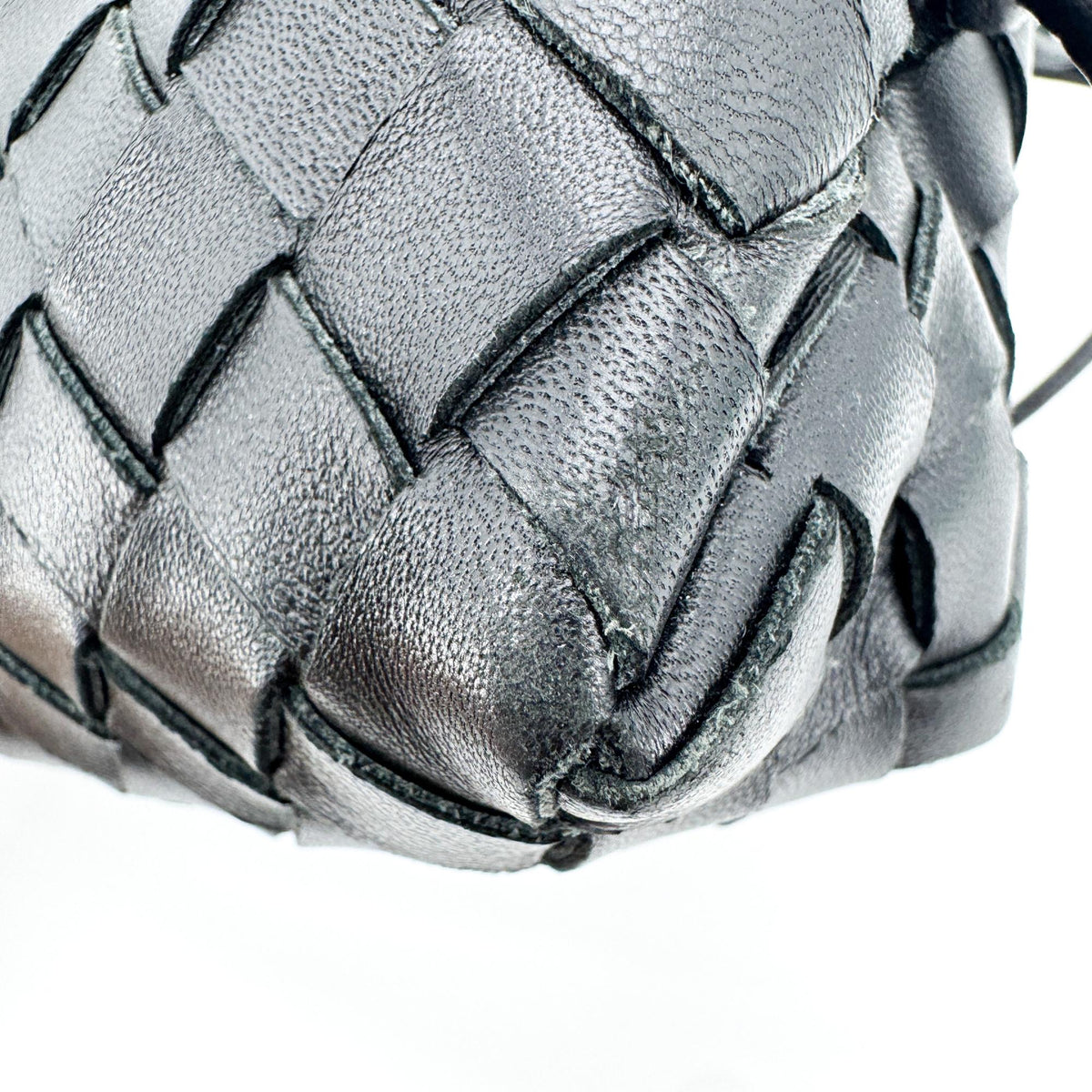 Bottega Veneta Intrecciato Mini Loop Crossbody Bag Black