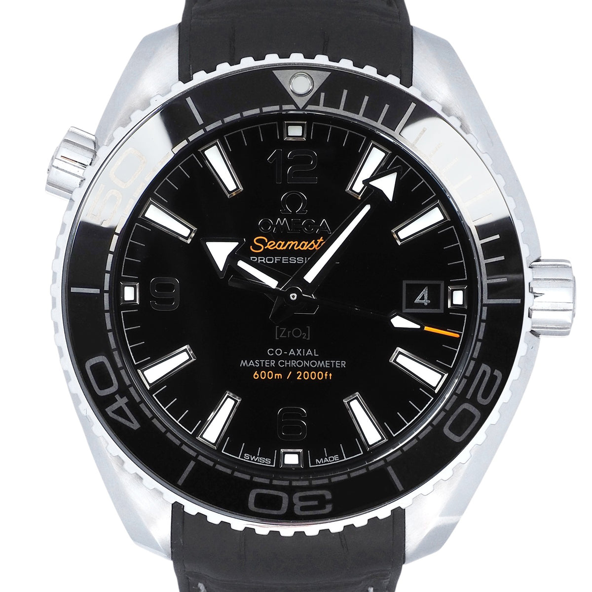 Omega 215.33.40.20.01.001 Planet Ocean Rubber Band Watch