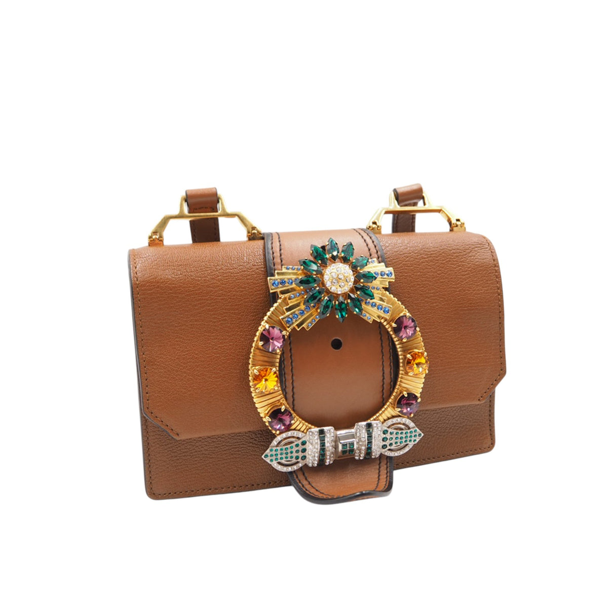 Miu Miu 5BH609 Crystal Crossbody Bag