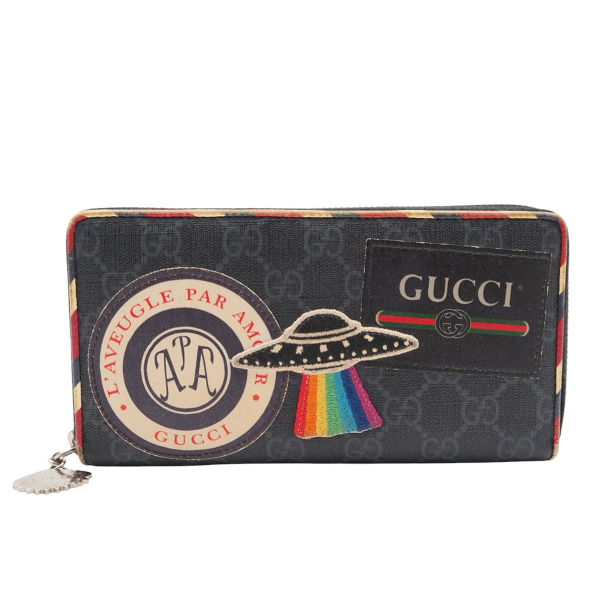 Gucci 496342 Night Cre long wallet