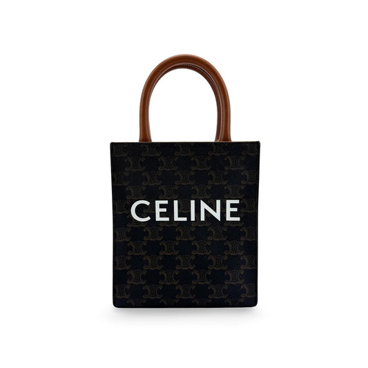 Celine Mini Vertical Cabas Triomphe Tan