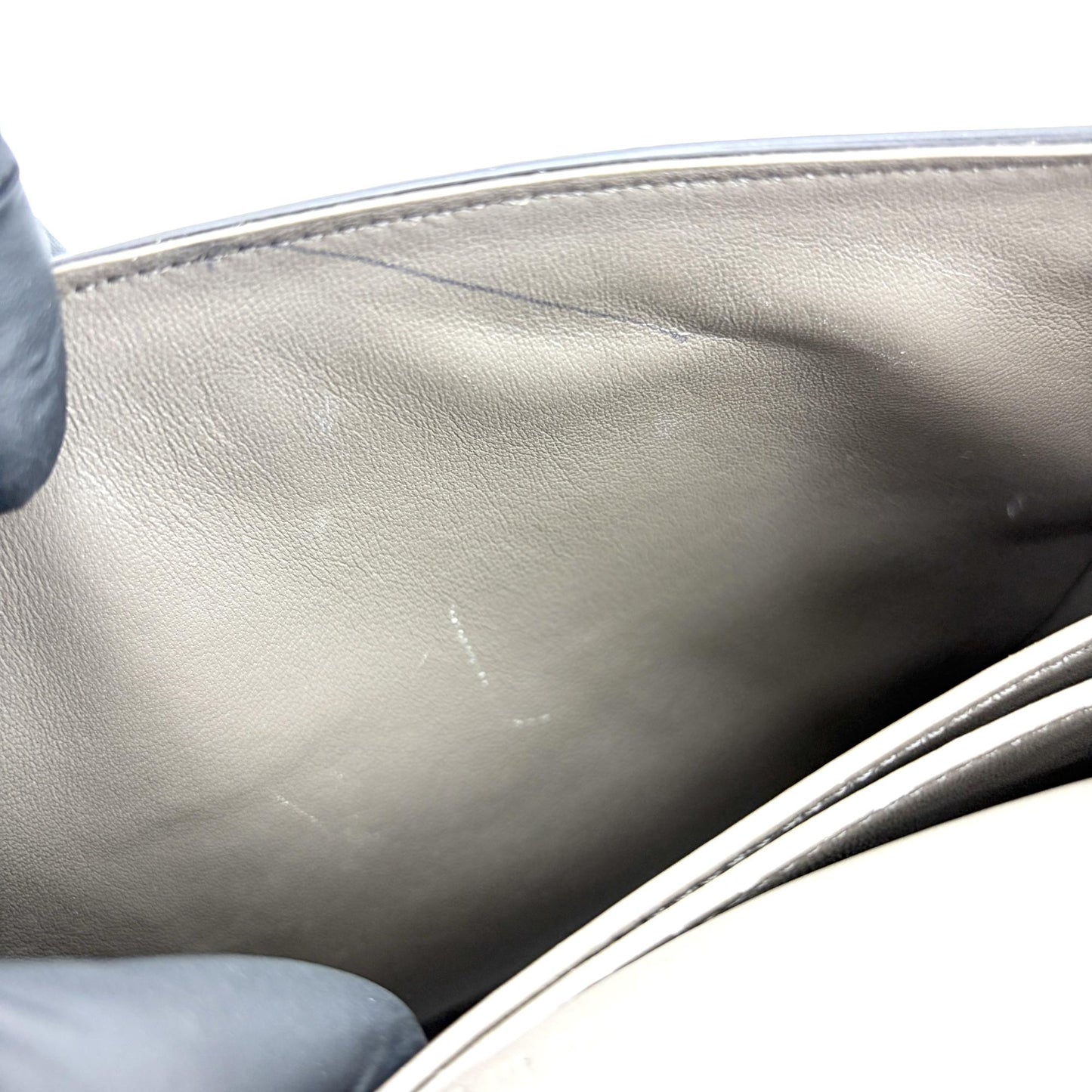 Celine Medium Trotter Shoulder Bag Grained Calfskin Taupe