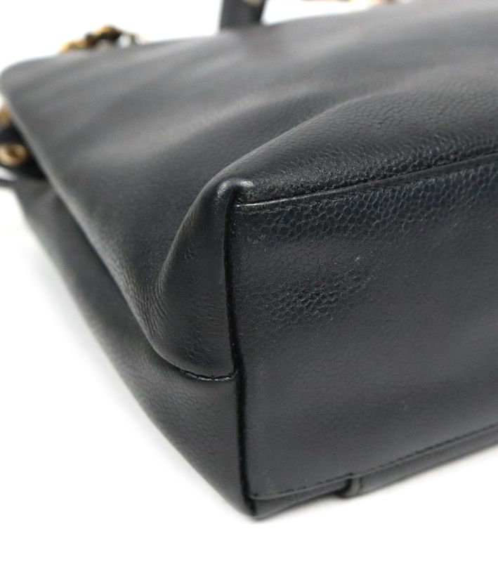 Chanel Black Caviar CC Pocket Shoulder Bag