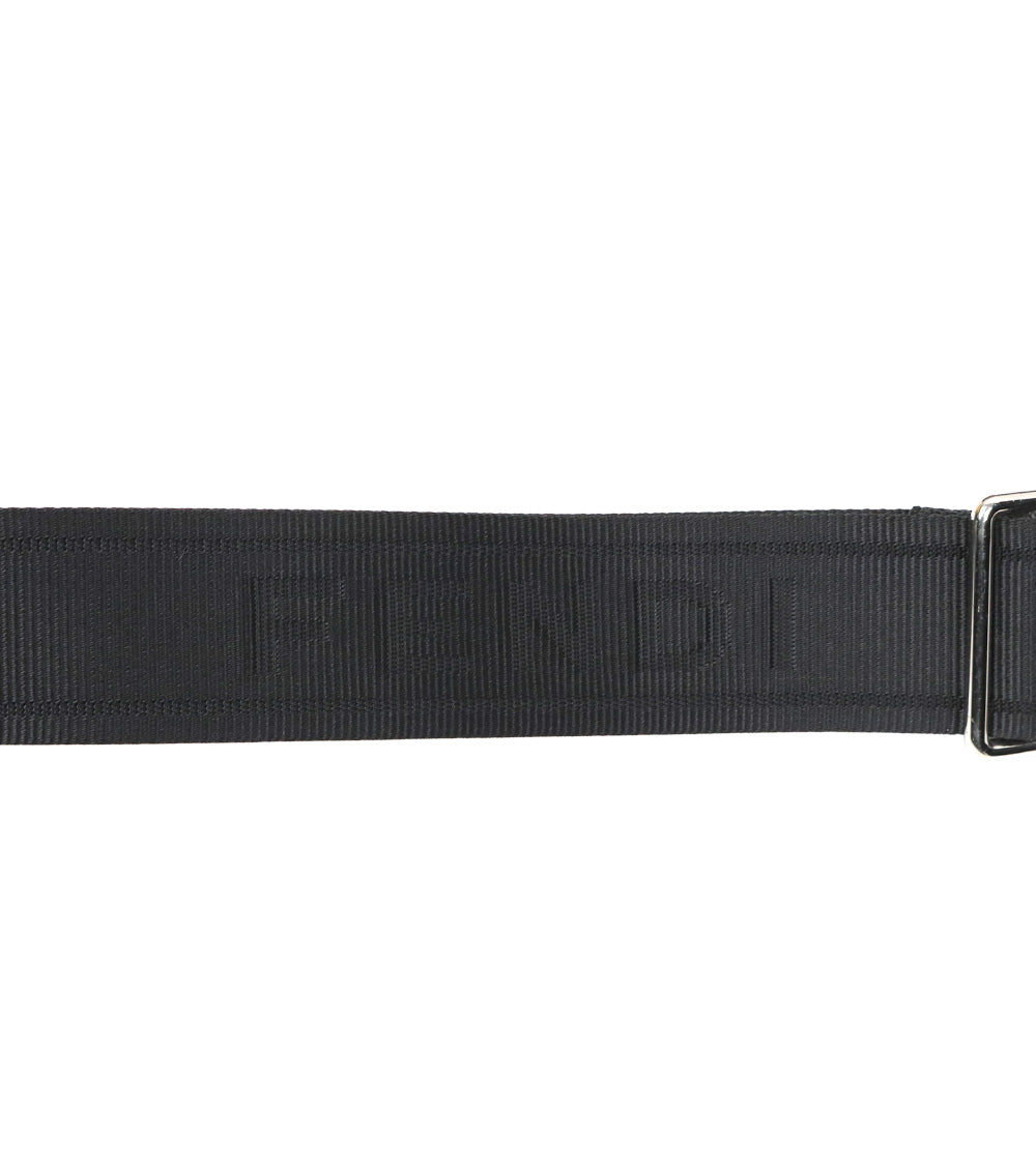 Fendi Black Zucca Baguette Trunk Crossbody Bag