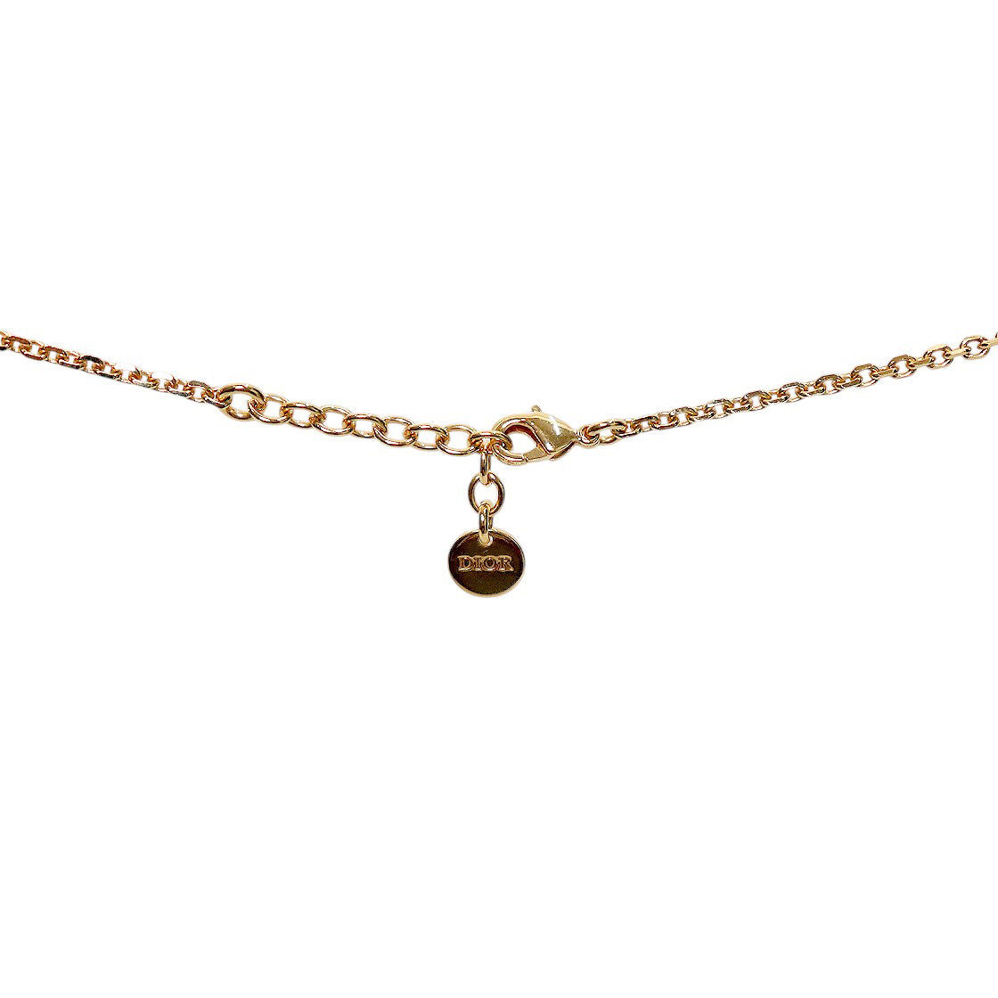Dior Petit CD Circle Gold Necklace