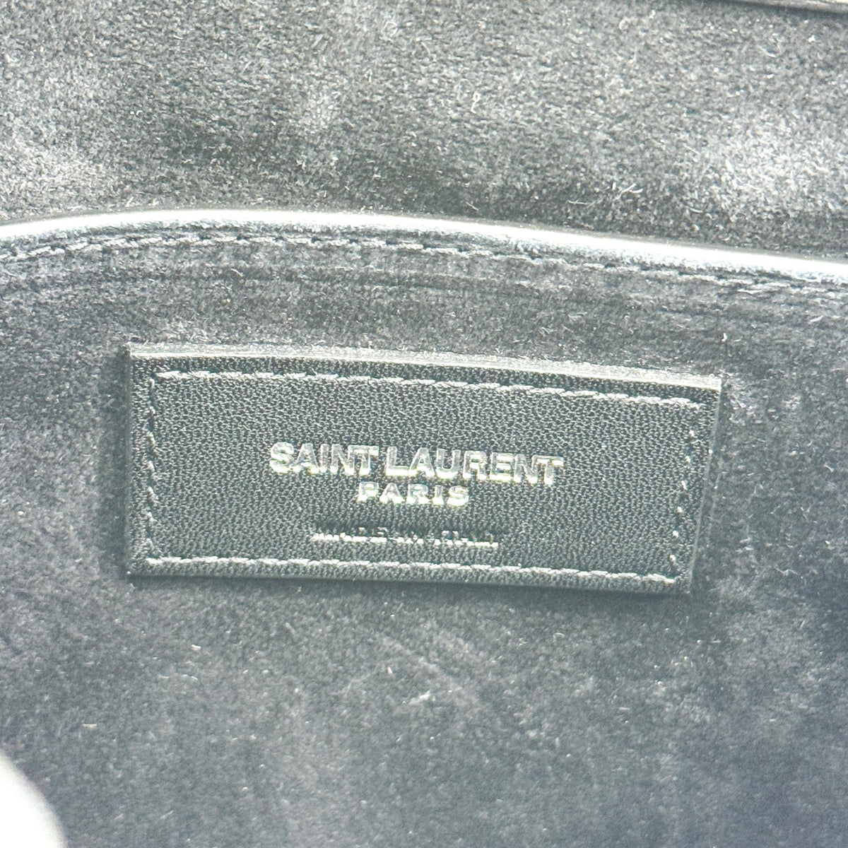 Saint Laurent Medium Sunset Crossbody Bag Black with Silver Hardware