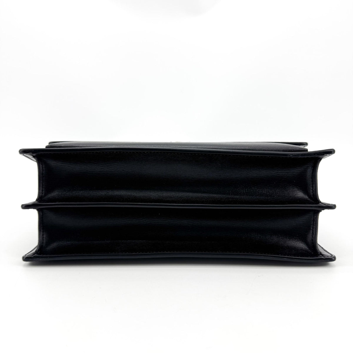 Saint Laurent Medium Sunset Crossbody Bag Black with Silver Hardware