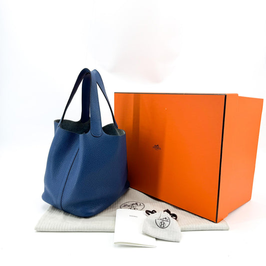 Hermès Picotin Rock Blue Tote Bag