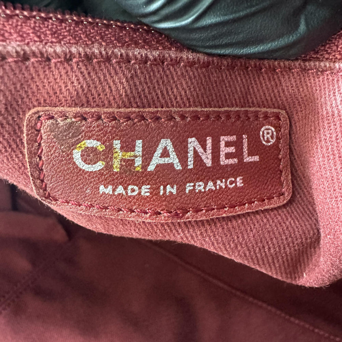 Chanel CC Crave Crossbody Tote Bag Medium Silver Hardware Black