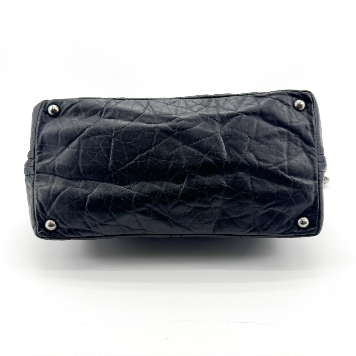 Chanel CC Crave Crossbody Tote Bag Medium Silver Hardware Black