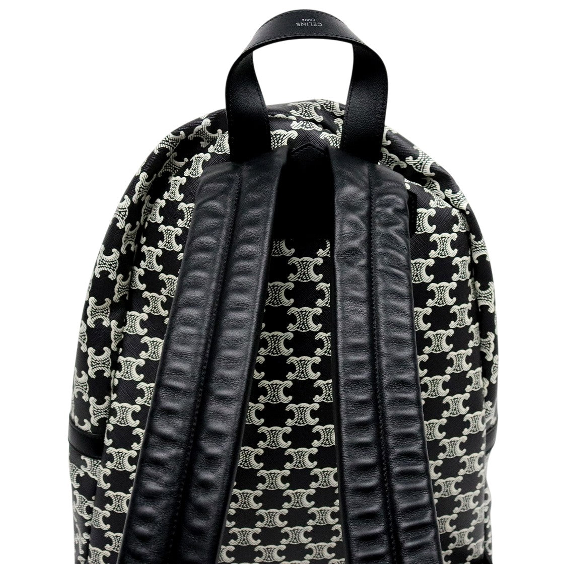 Céline Black Triomphe Canvas Backpack