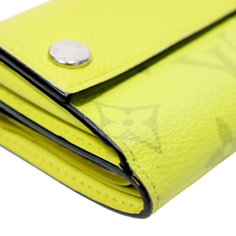 Louis Vuitton Lime Mini Three-Compartment Wallet