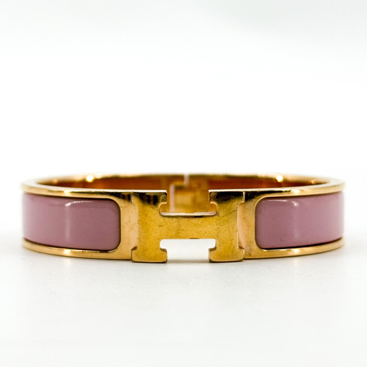 Hermès Click H Bracelet Pink Gold Hardware PM