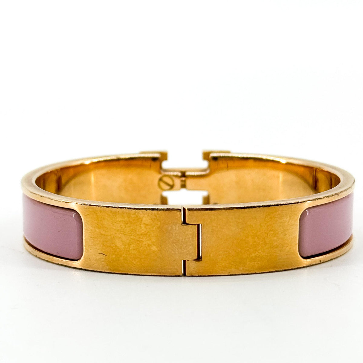 Hermès Click H Bracelet Pink Gold Hardware PM