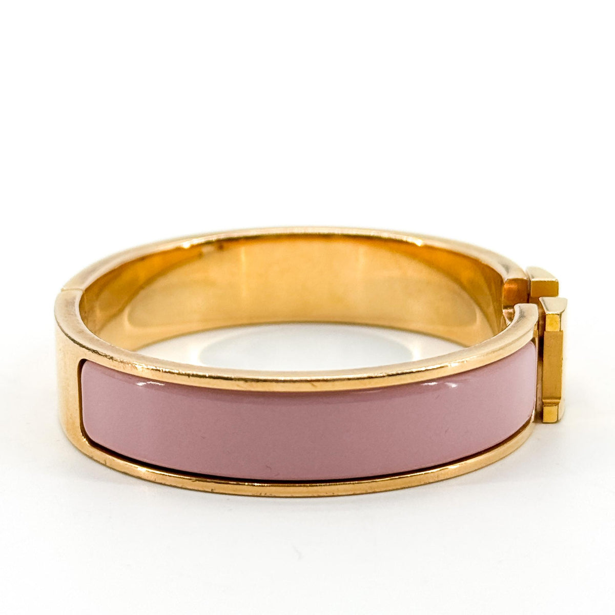 Hermès Click H Bracelet Pink Gold Hardware PM