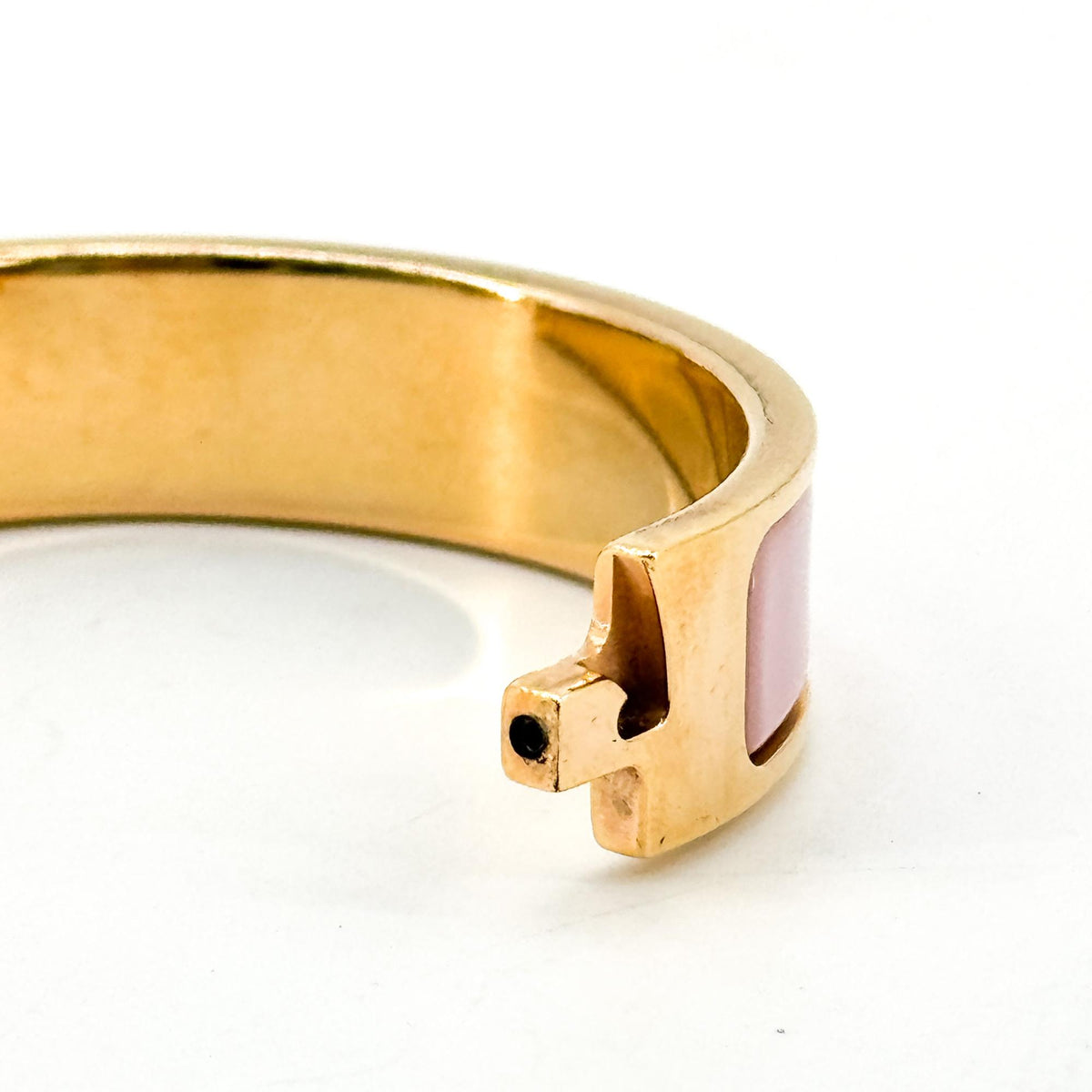 Hermès Click H Bracelet Pink Gold Hardware PM