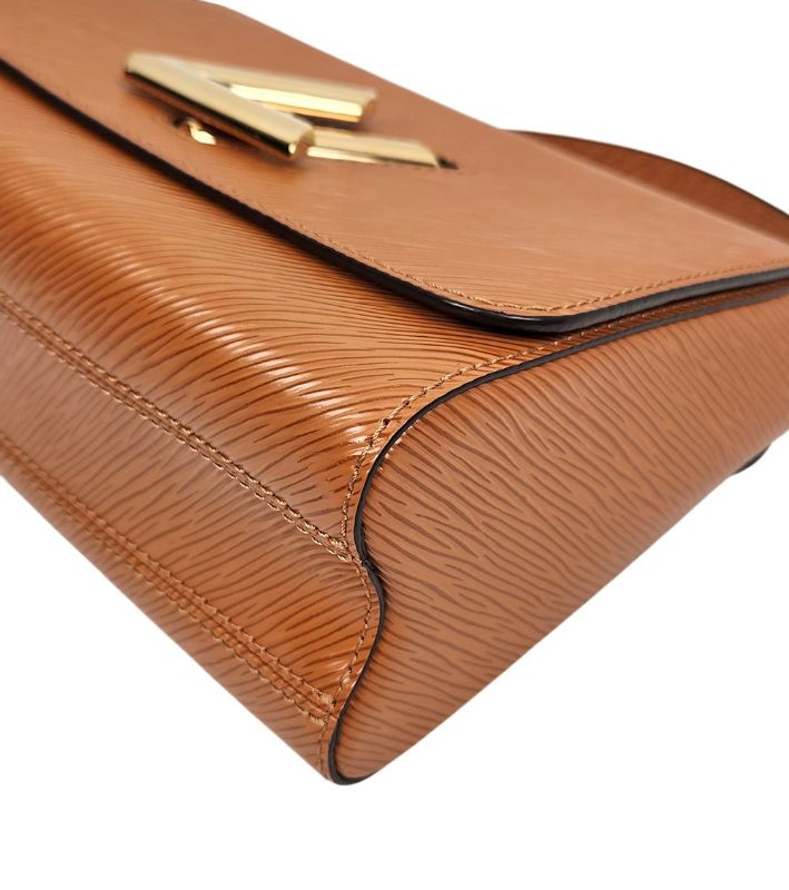 Louis Vuitton Epi Twist MM Brown Shoulder Bag