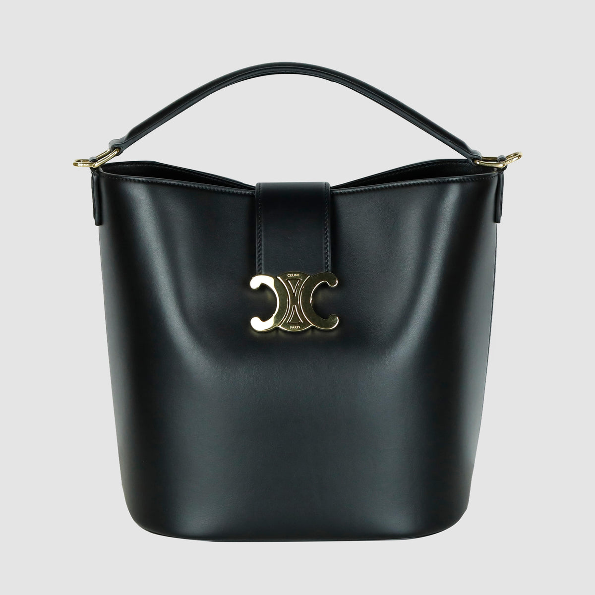 Medium Soft Calfskin Louise Bucket Bag Shoulder Bag 116613