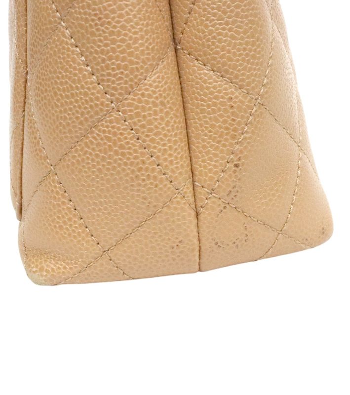 Chanel Beige Caviar Coco Handle