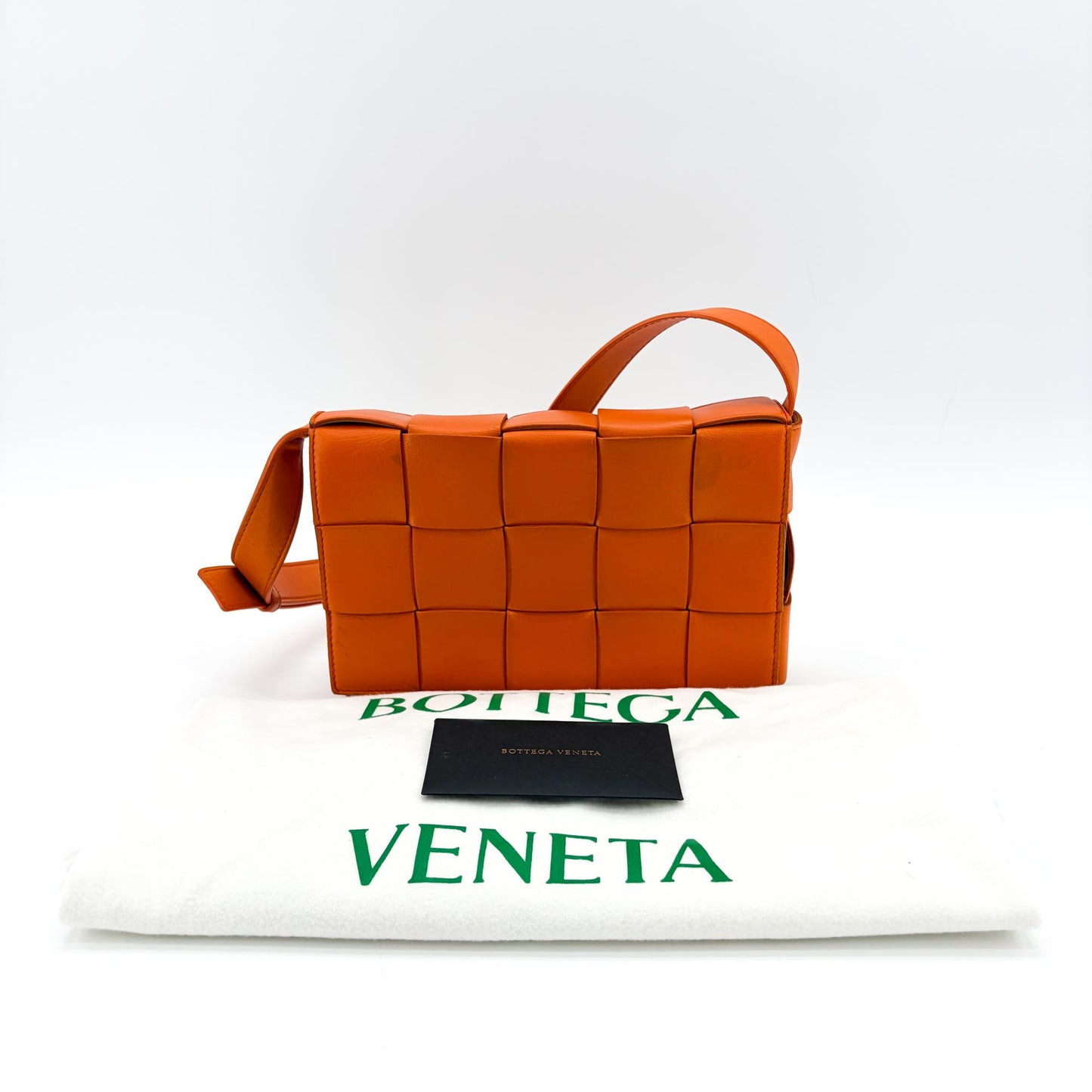 Bottega Veneta Cassette Shoulder Bag Orange