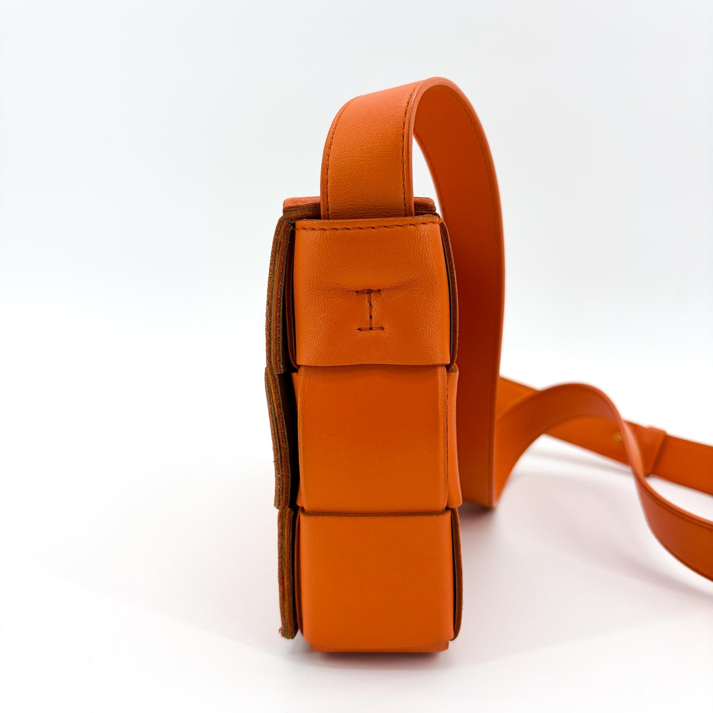 Bottega Veneta Cassette Shoulder Bag Orange