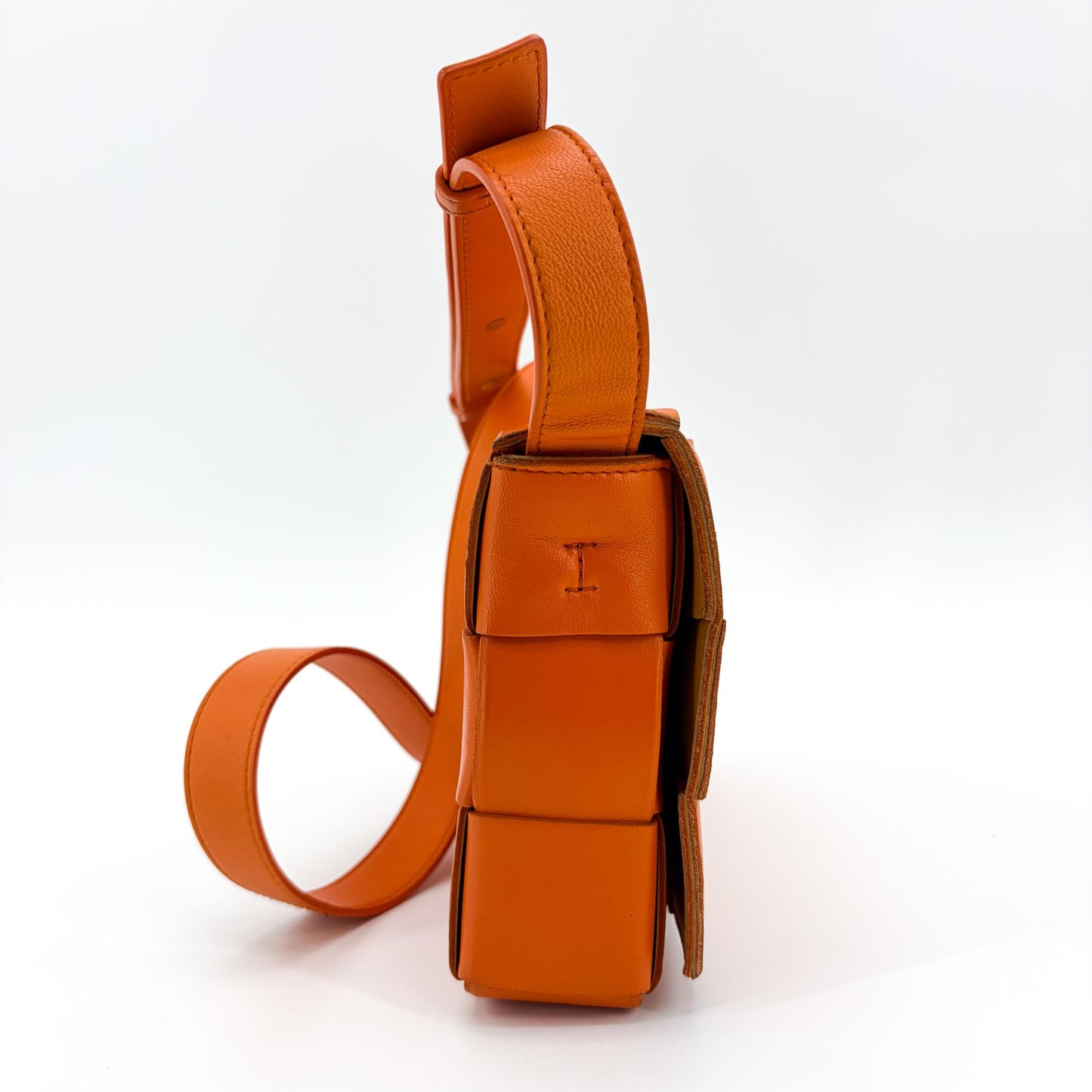 Bottega Veneta Cassette Shoulder Bag Orange