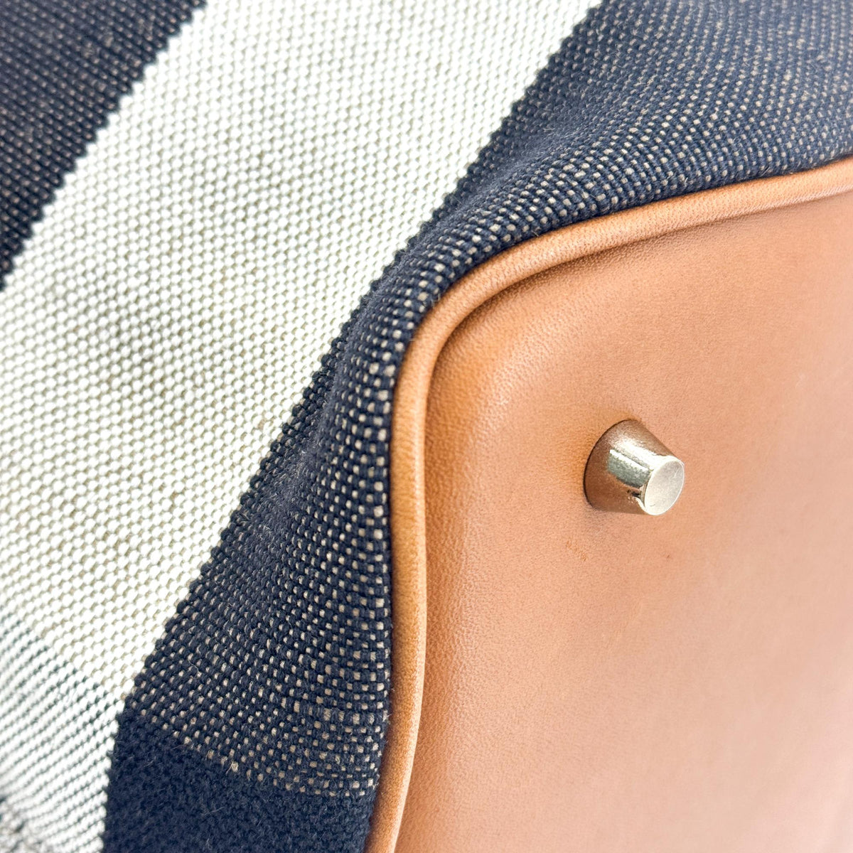 Burberry Ashby Canvas Tassel Bucket Bag Brown