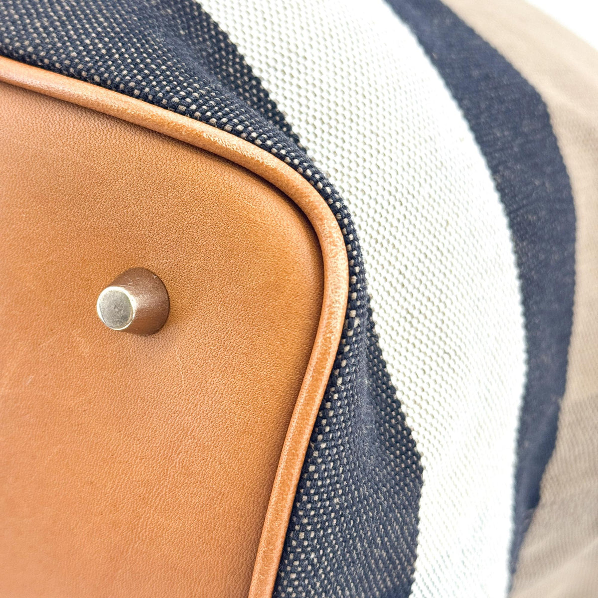 Burberry Ashby Canvas Tassel Bucket Bag Brown