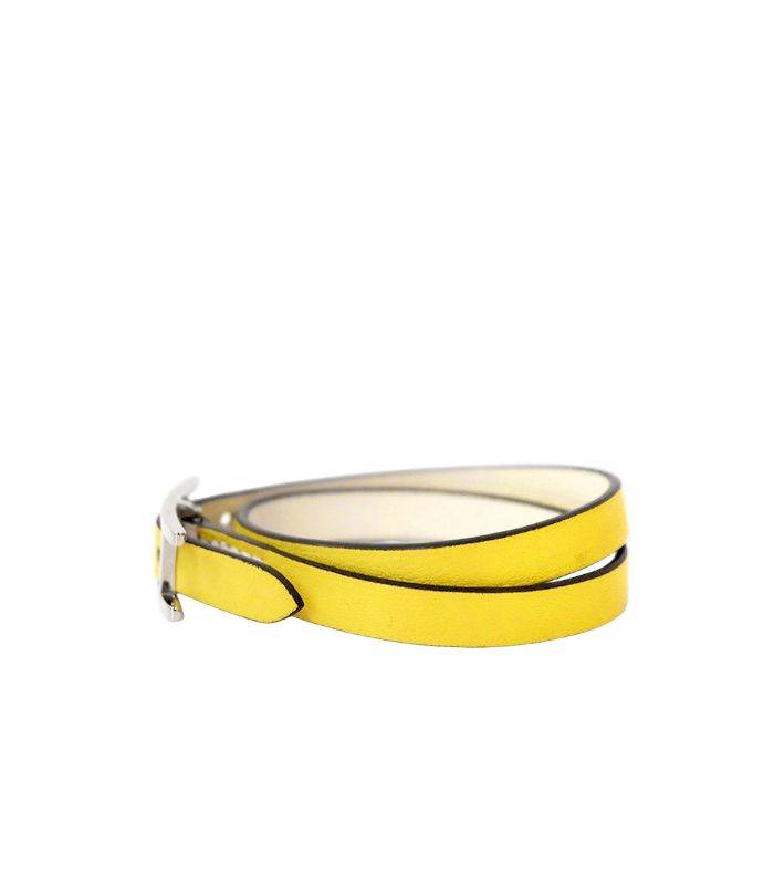 Hermès Yellow Bihafi Double Tour Bracelet