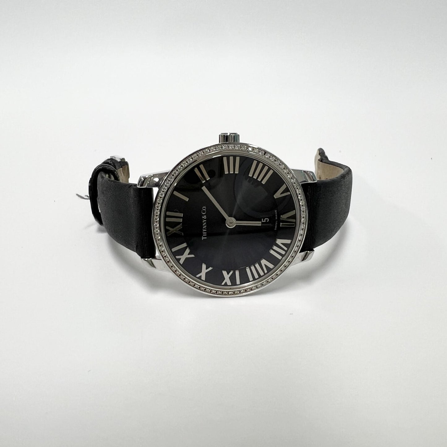 Tiffany & Co. Atlas Black Dial Watch