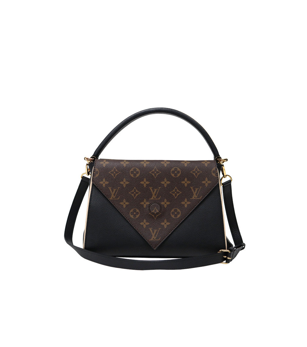 Louis Vuitton Monogram Double V-Flap Shoulder Bag