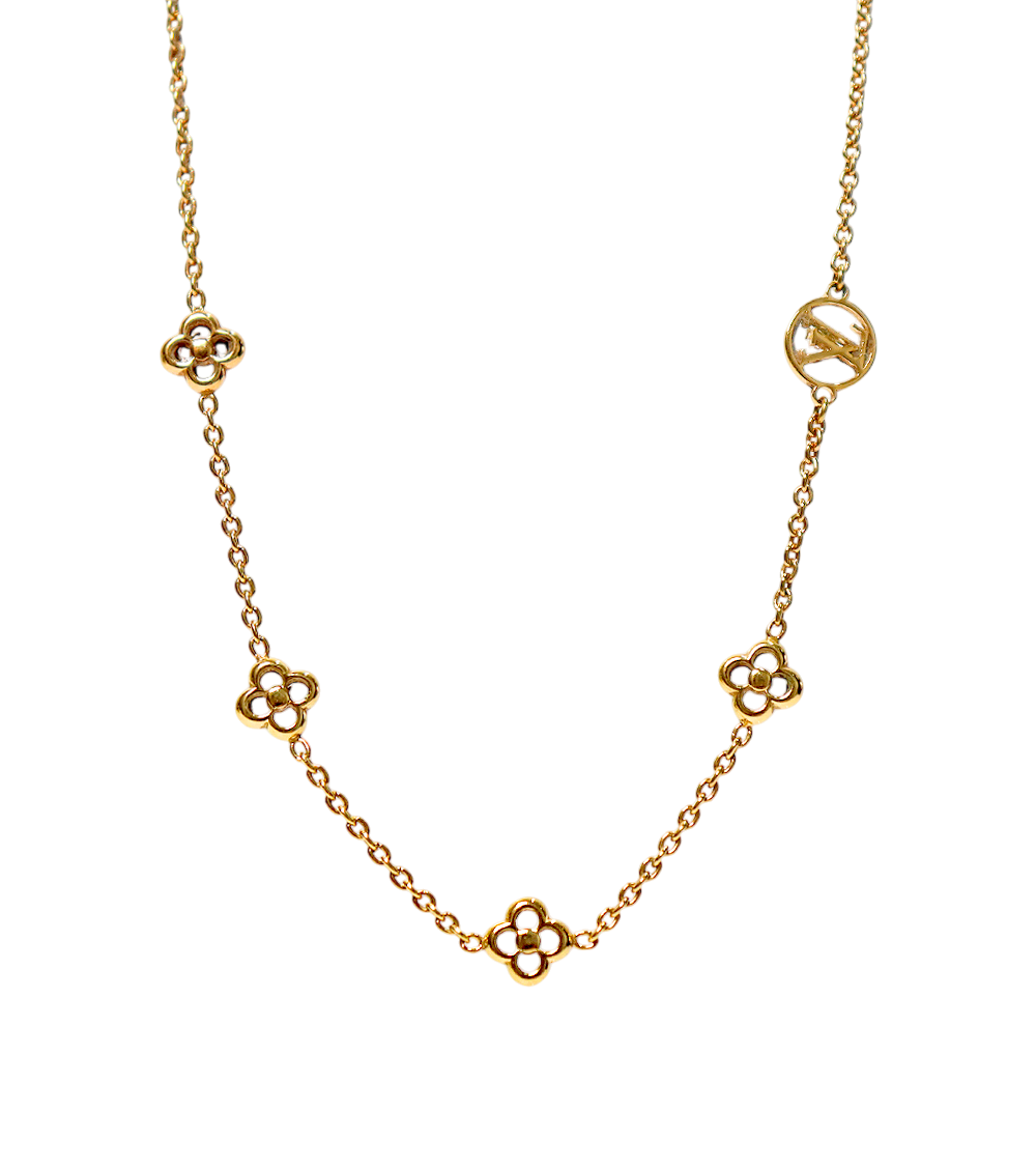 Louis Vuitton LV Flower Gold Necklace