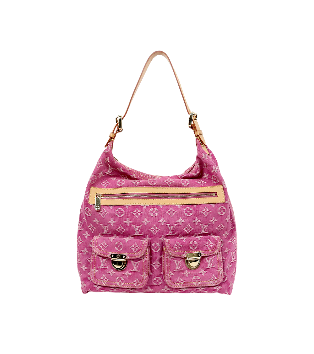 Louis Vuitton Pink Denim Baggy GM
