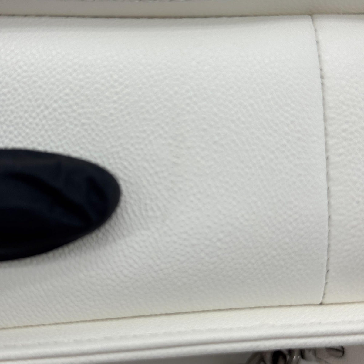 Chanel Boy Chanel Flap Bag Medium Vintage Silver Hardware White