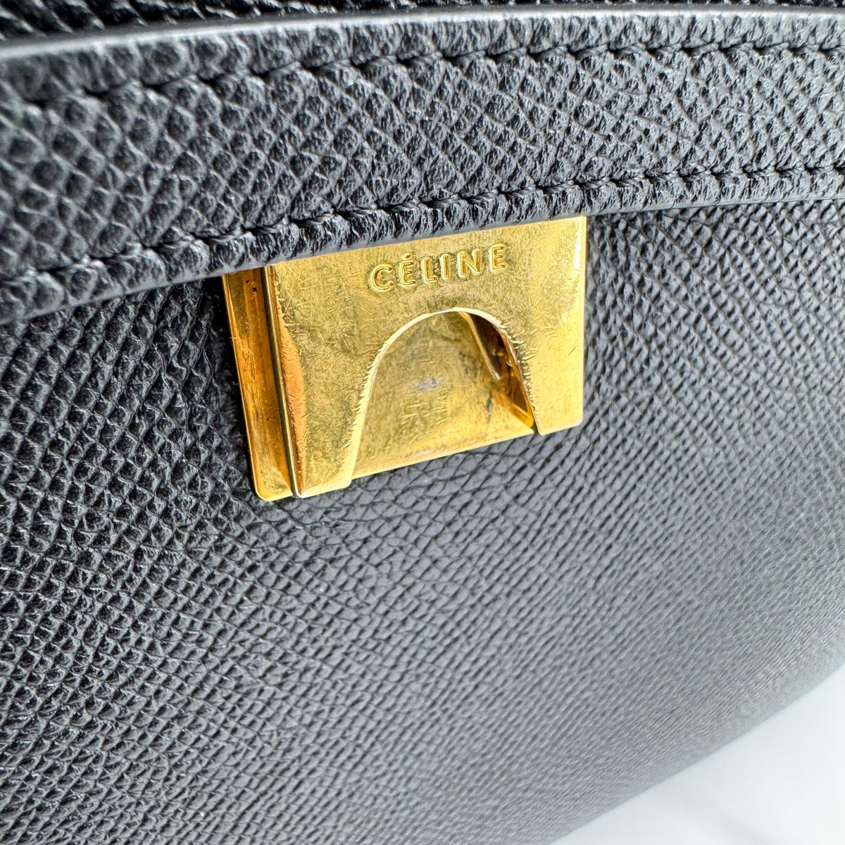 Celine Nano Belt Bag Grained Calfskin Black