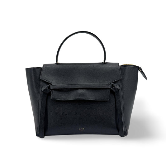 Celine Nano Belt Bag Grained Calfskin Black