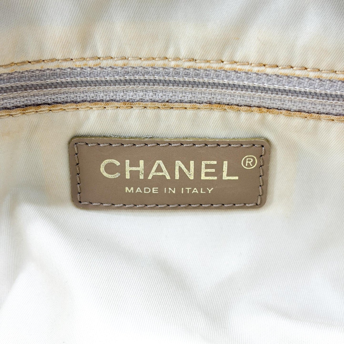 Chanel New Travel Line Bowler Bag Beige