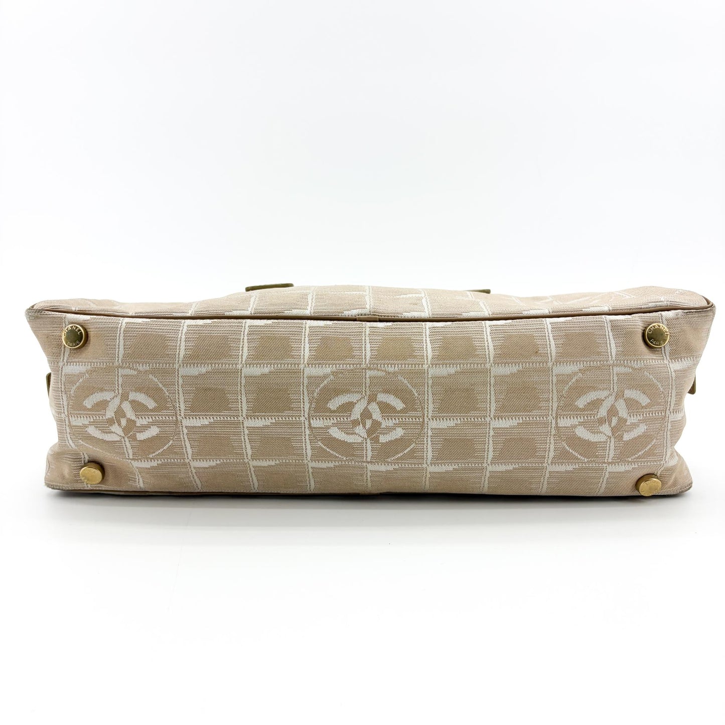 Chanel New Travel Line Bowler Bag Beige