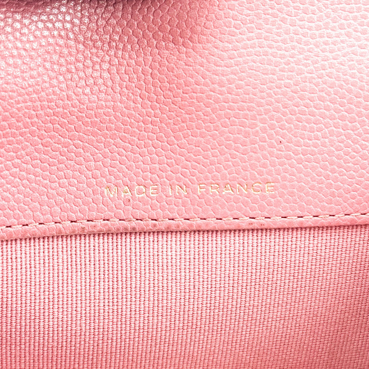 Chanel Classic Flap Card Wallet Caviar Pink Gold Hardware