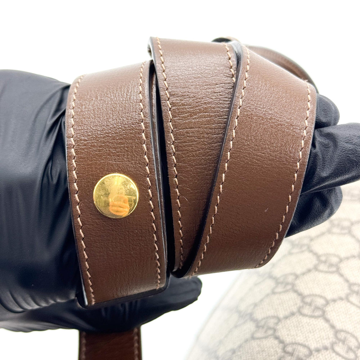 Gucci Horsebit 1955 Mini Crossbody Bag Beige Brown