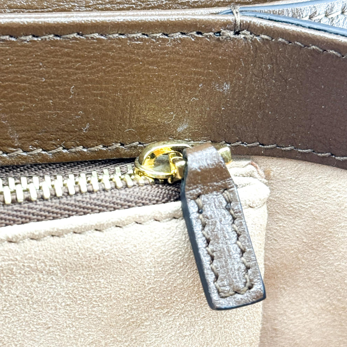 Gucci Horsebit 1955 Mini Crossbody Bag Beige Brown