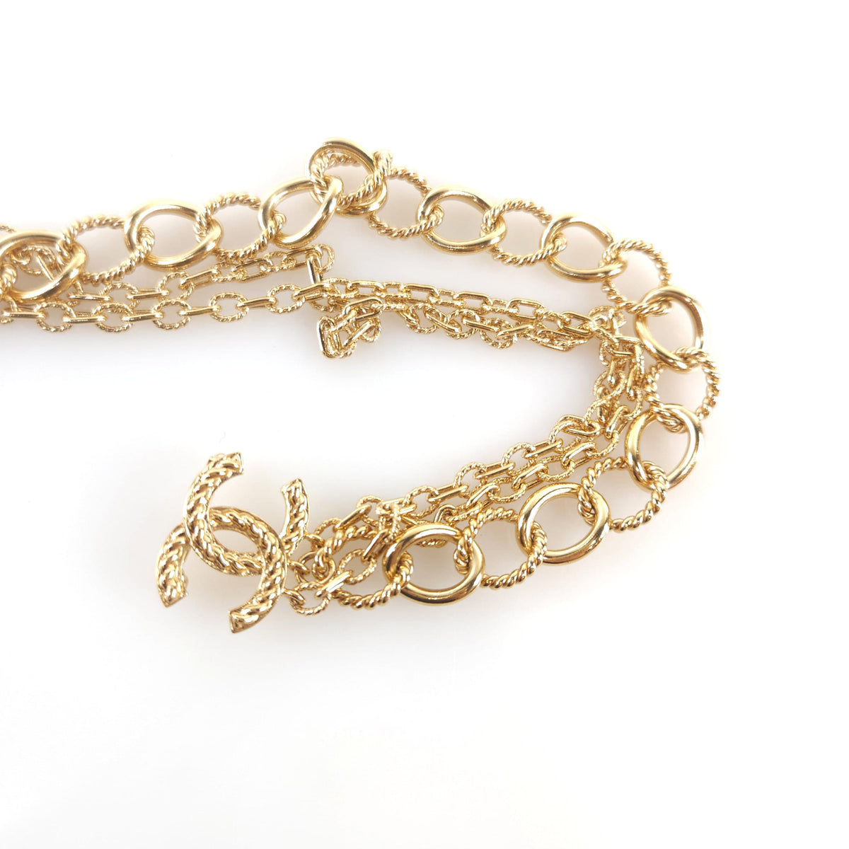CC Coin Chain Brooch