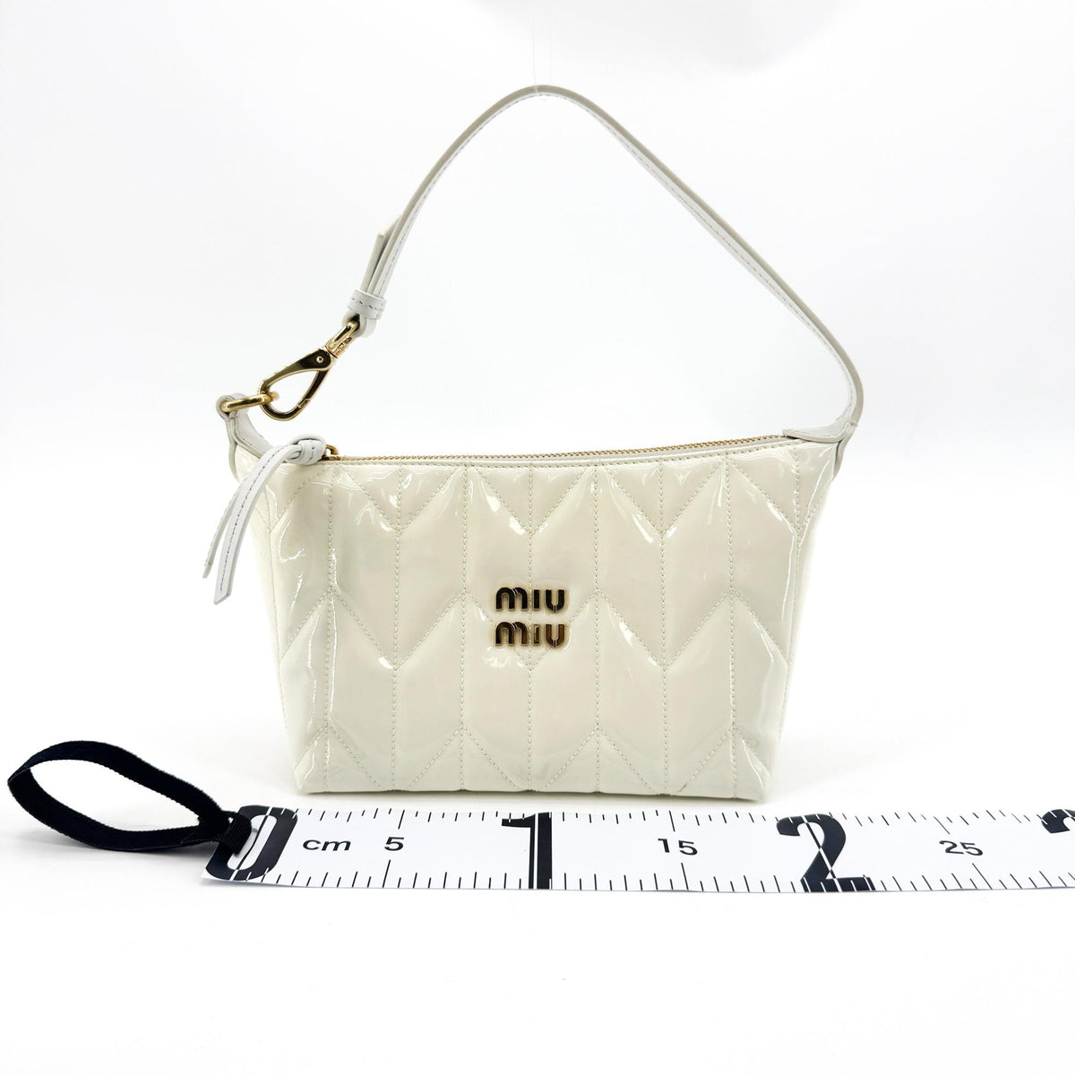 Miu Miu Spirit Matelassé Mini Bag White