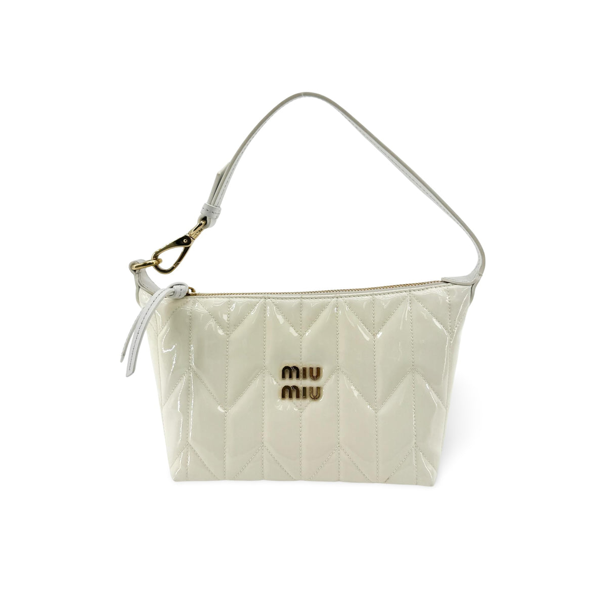 Miu Miu Spirit Matelassé Mini Bag White