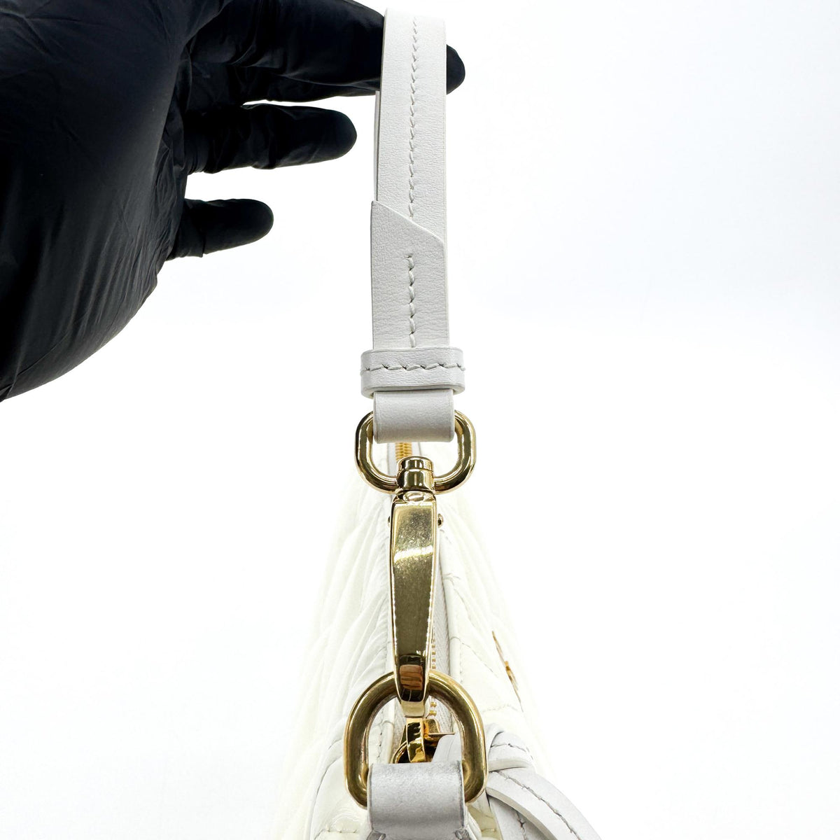 Miu Miu Spirit Matelassé Mini Bag White