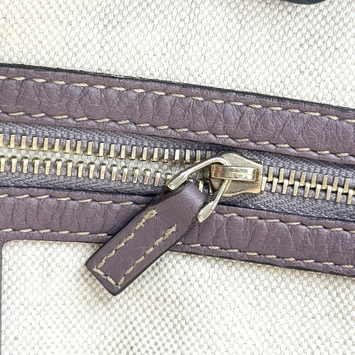 Gucci Cima Mayfair Ribbon Tote Bag Purple Brown