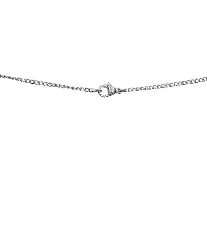 Chanel Pearl CC Silver Necklace