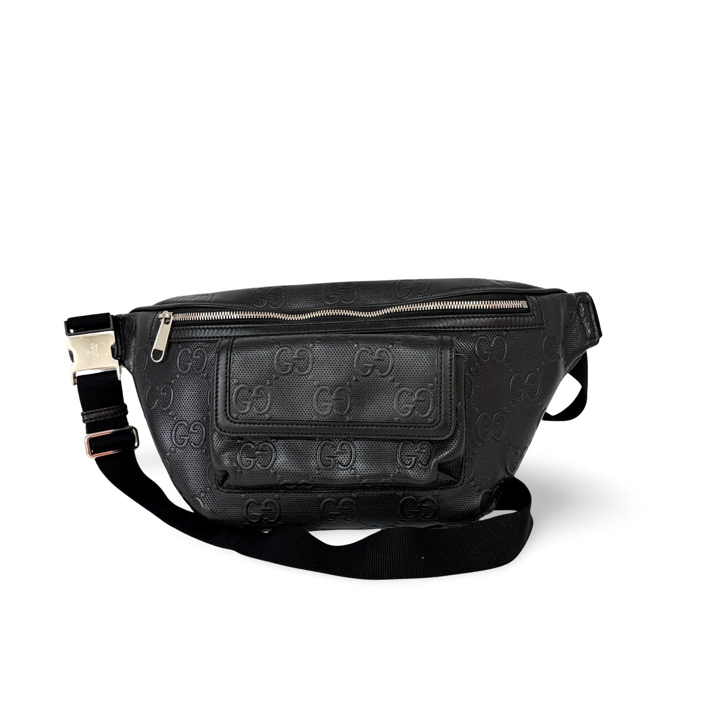 Gucci GG Embossed Belt Bag Black