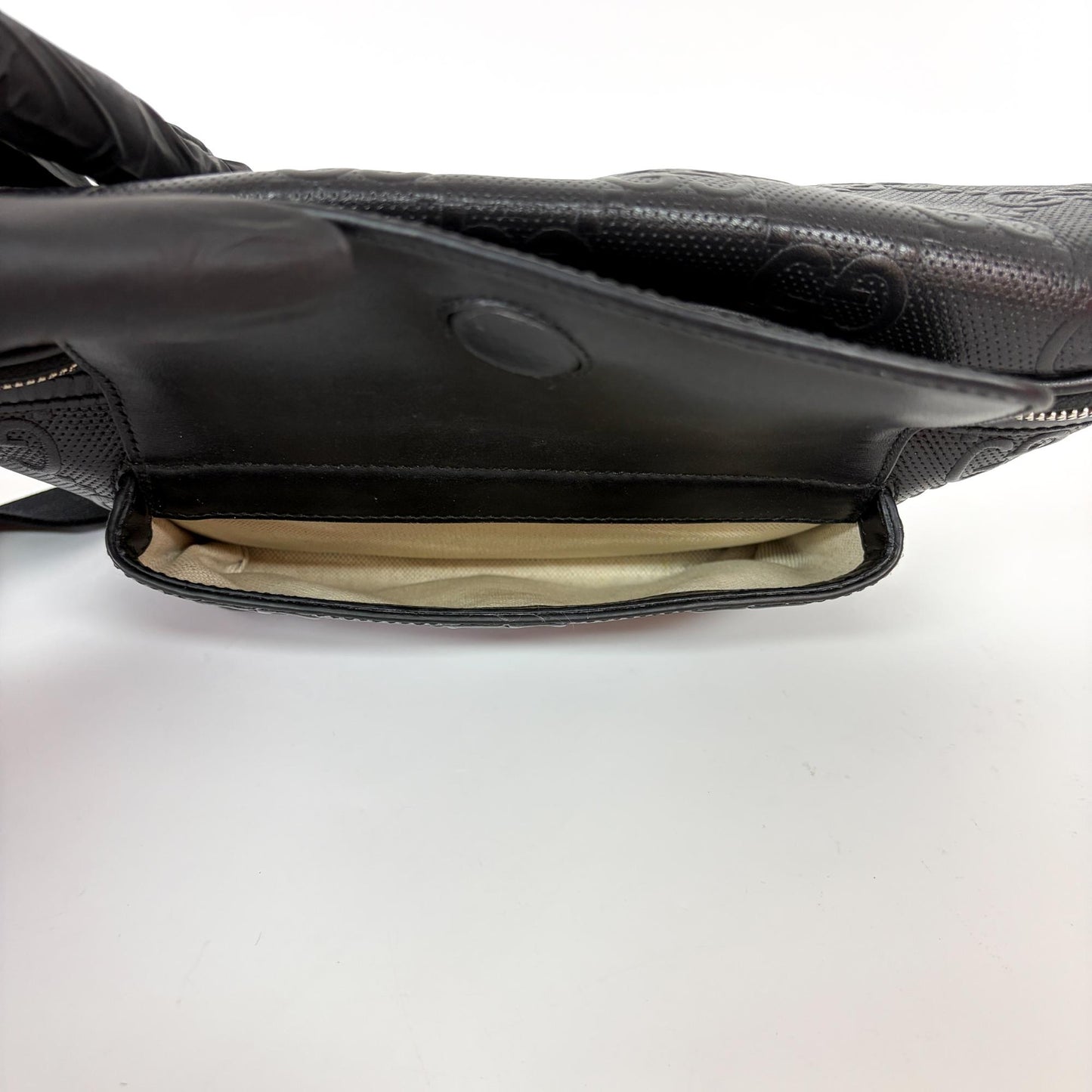 Gucci GG Embossed Belt Bag Black