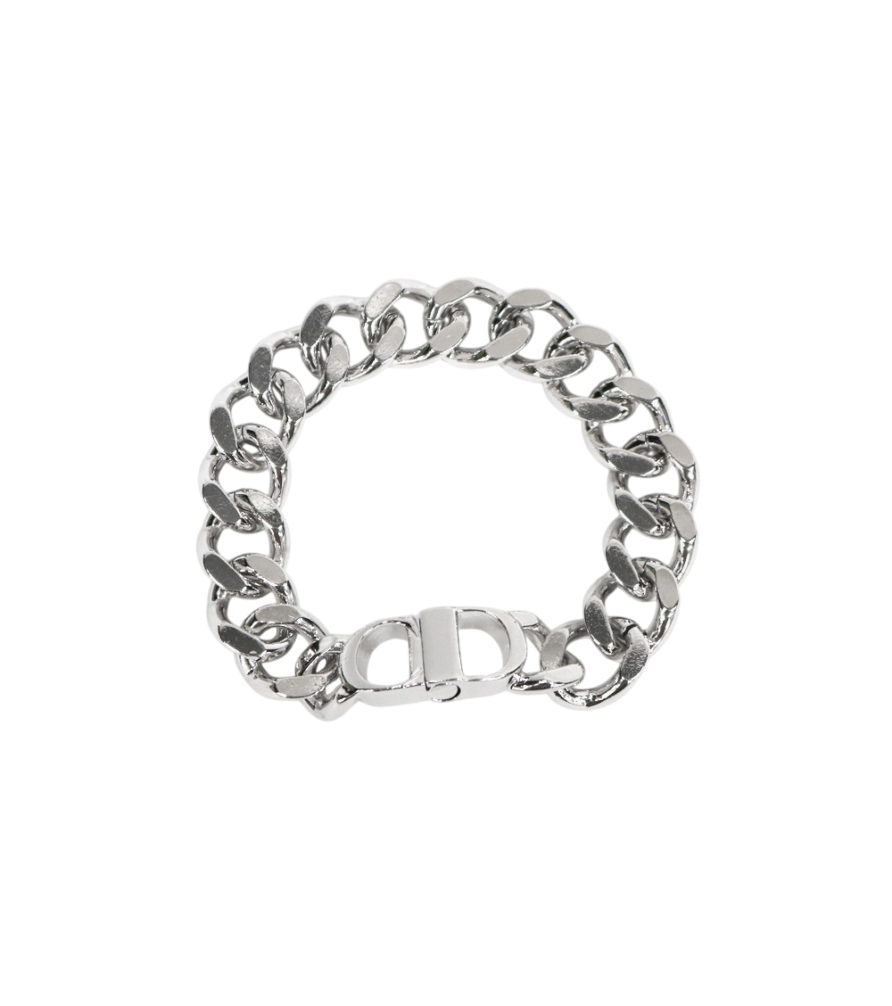 Dior Bold Chain CD Silver Bracelet
